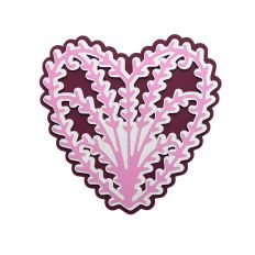 Frilly Heart 3D Gift Card Holder
