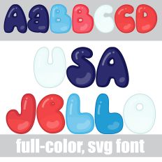USA Jello Color Font