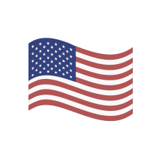 USA American Flag Die Cut