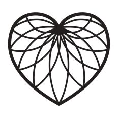 Heart line art
