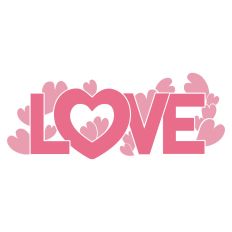 Love with hearts