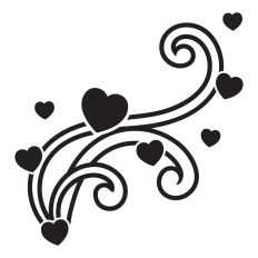 Valentines day flourish