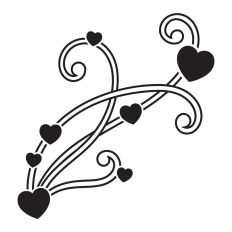 Valentines day flourish