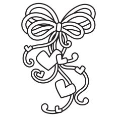 Bow and hearts