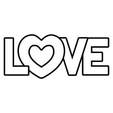 Love line art