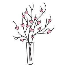 Hearts Vase
