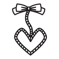 Bow with heart