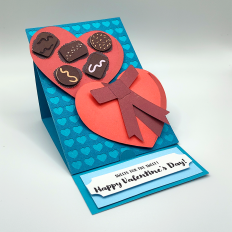 Heart Box of Chocolates - 3D Easel Card