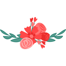 Valentine Flowers SVG cut file