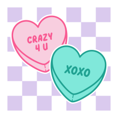 Valentine's Day Candy Hearts SVG | Valentine's Day SVG