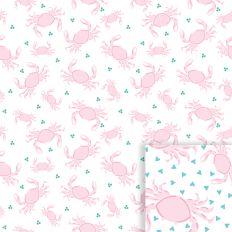 Crabby Crush - crabs and hearts patterned background paper