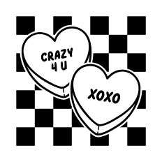 Valentine's Day Candy Hearts SVG | Valentine's Day SVG