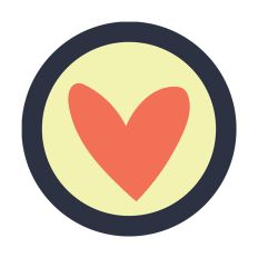 Valentines Day Sticker and Scrapbooking Heart