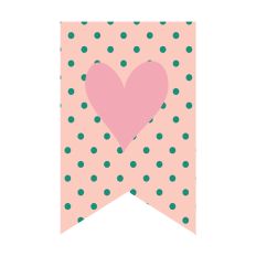 Valentines Day Sticker and Scrapbooking Heart