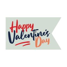 Valentines Day Sticker and Scrapbooking Greeting