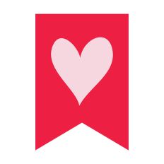 Valentines Day Sticker and Scrapbooking Heart
