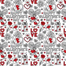 Happy Valentines Day pattern