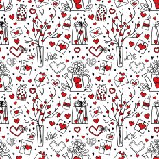 Valentines love pattern