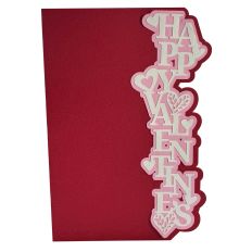 Valentine's Edge Cut Card, 5x7 inches