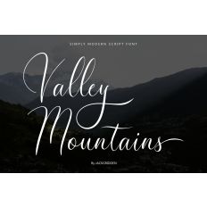 Valley Mountains Font