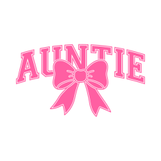 Auntie SVG | Aunt SVG | Coquette SVG | Bow SVG
