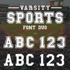 Varsity Sports Font Duo