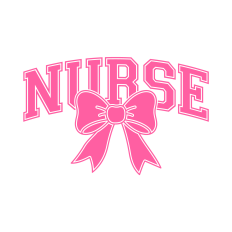 Varsity Nurse SVG | Healthcare SVG | Bow SVG