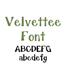 Velvettee Font, Playful Handwritten Font