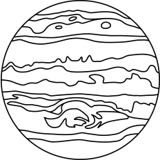 Planet Venus Outline