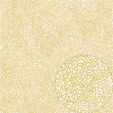 VERMICULAR ORANGE WORM LIKE SQUIGGLY LINART NO REPEAT – RABEA
