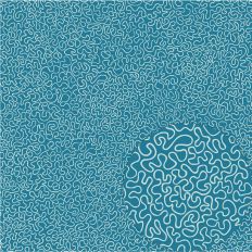 VERMICULAR TEAL WORM LIKE SQUIGGLY LINART NO REPEAT – RABEA
