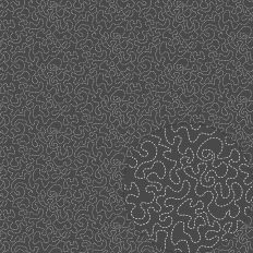 BLACK VERMICULAR MEANDERING STITCHES – RABEA BILZ
