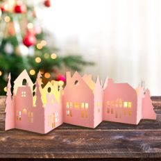 Christmas Village Tea Light Card