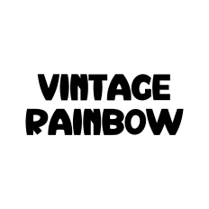Vintage Rainbow Font