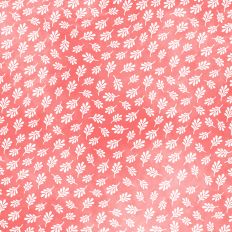 Vintage Red Fall Ferns