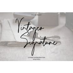 Vintageo Signature Font