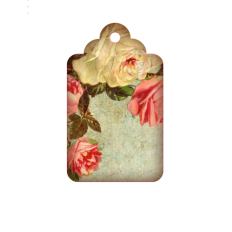 Vintage Rose Gift Tag