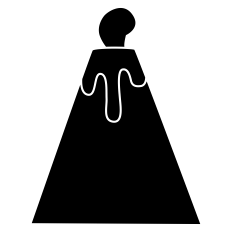 Volcano Silhouette