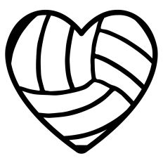 Volleyball Heart