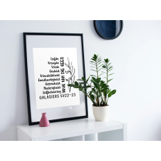Vrug van die Gees – Afrikaans Christian Wall Art & Typography Mockup
