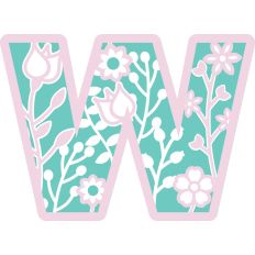 Layered blooming flowers W