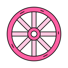 Wagon Wheel SVG | Western SVG