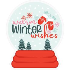 warm winter wishes snowglobe