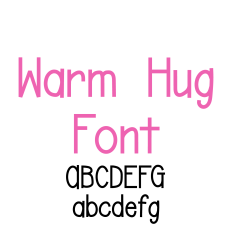 Warm Hug Font, Handwritten Sans Serif Font