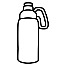 Water Bottle Outline