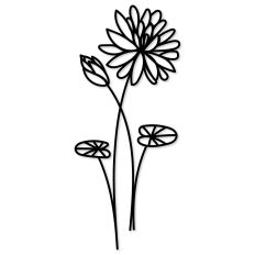 Water Lilly Birth Flower Outline