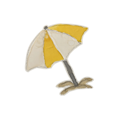 Watercolor Beach Umbrella Printable