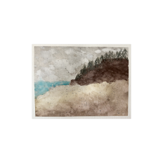 Watercolor Oregon Beach Printable