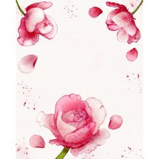 Watercolor Roses Card 