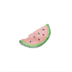 Watercolor Watermelon by Toni Imlay